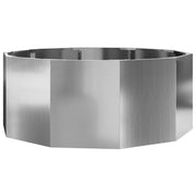 Fioriera | Cassetta per fiori | Vaso Argento 90 x 90 x 35 cm Acciaio zincato