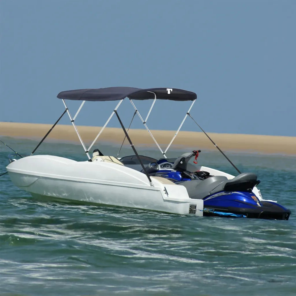 Bimini di Prua Pareti Laterali Rete 3 Archi 183x(170-182)x137cm