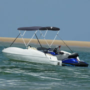 Bimini di Prua Pareti Laterali Rete 3 Archi 183x(170-182)x137cm