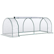 Serra con porta, telaio freddo, propagazione piante, acciaio PVC, 250x100x80 cm