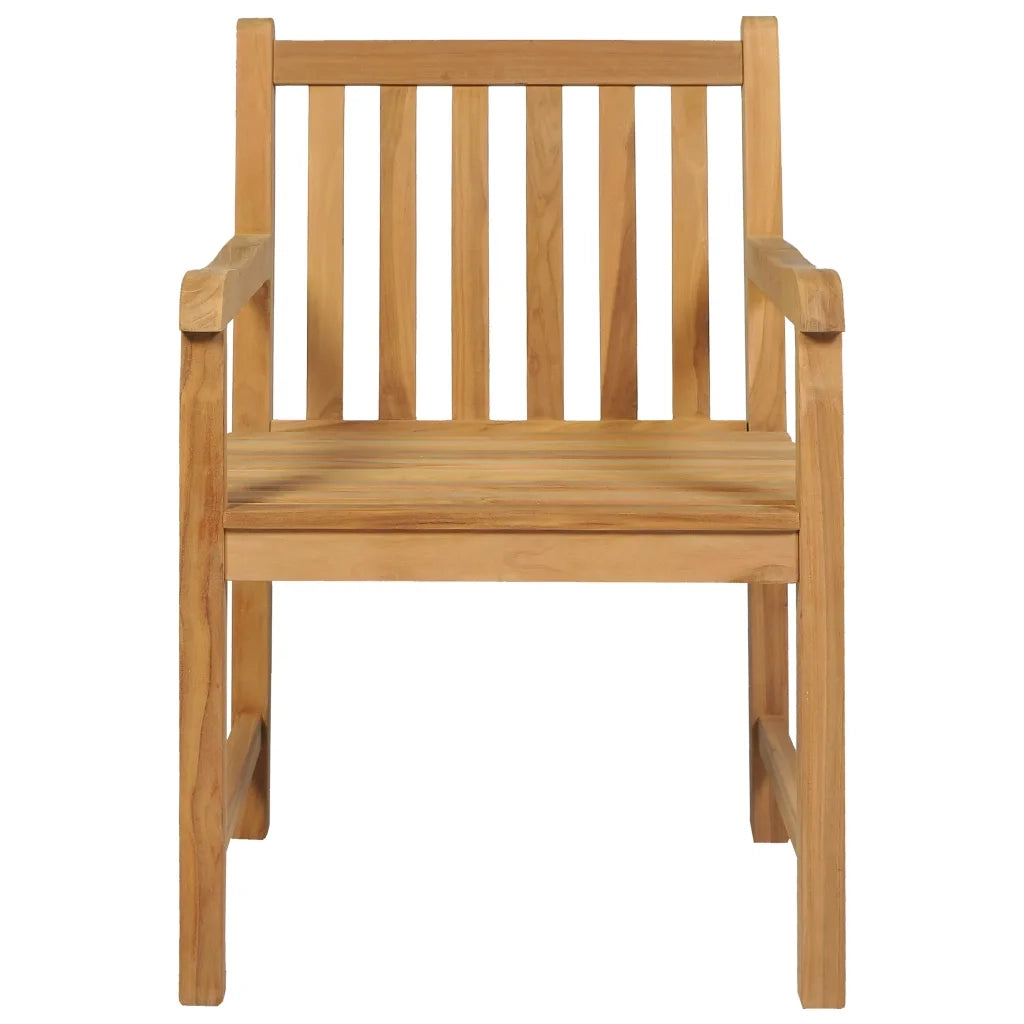 Set da pranzo da giardino 5 pz 160x80 cm in legno massello di teak