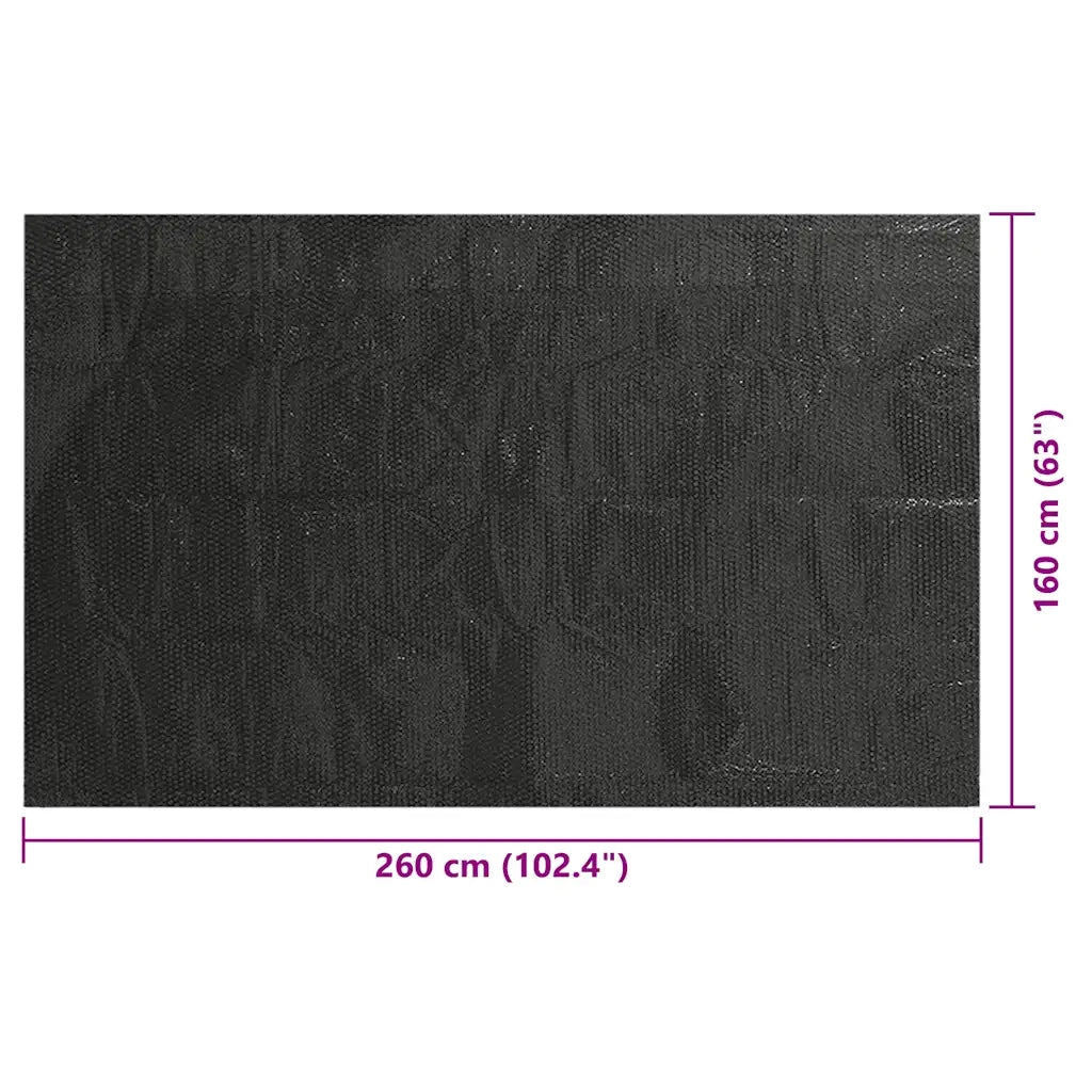 Copertura per Piscina Nera 260x160cm PE CFW2068539