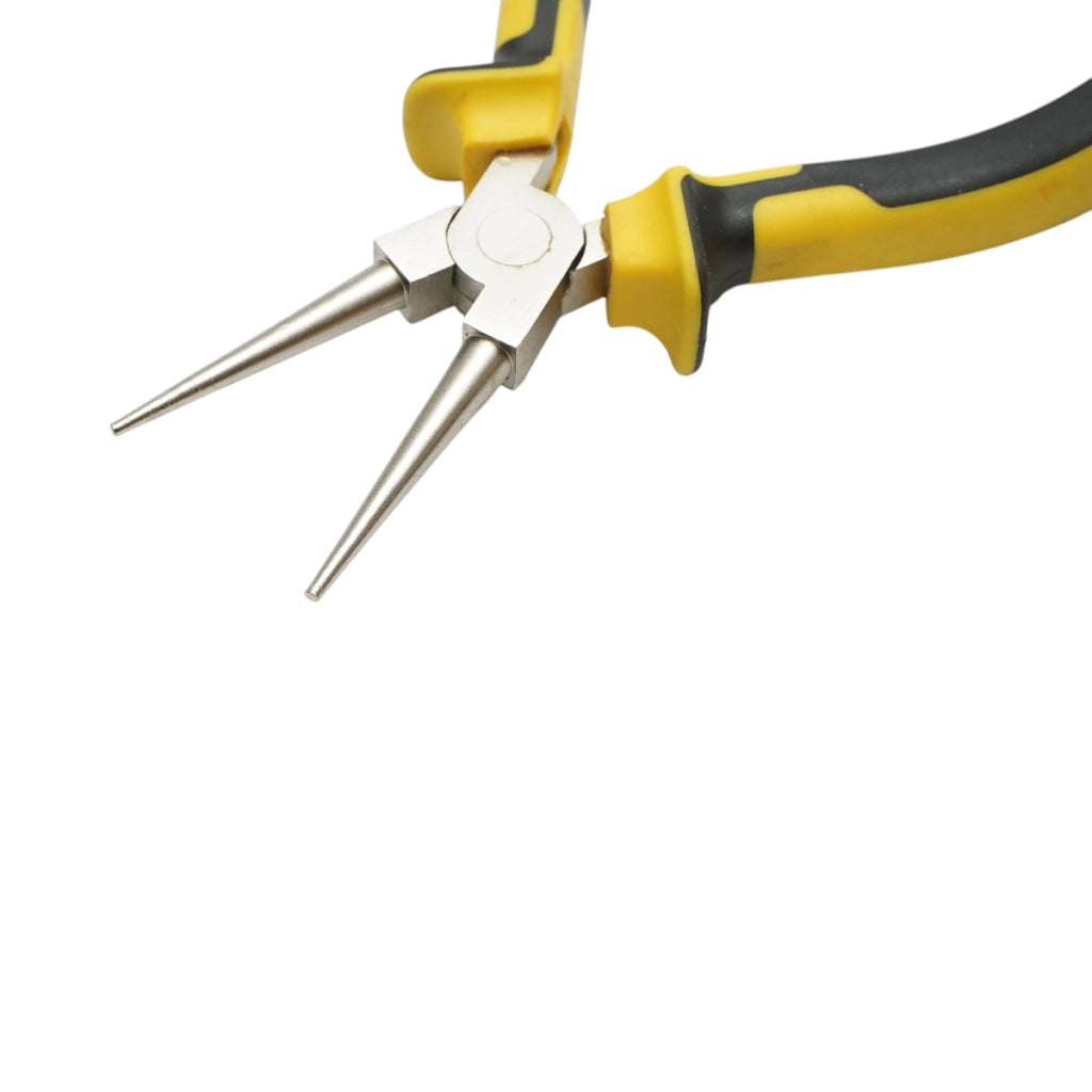 Pinze a becco tondo professionali Crownman da 165 mm in acciaio Cr-V