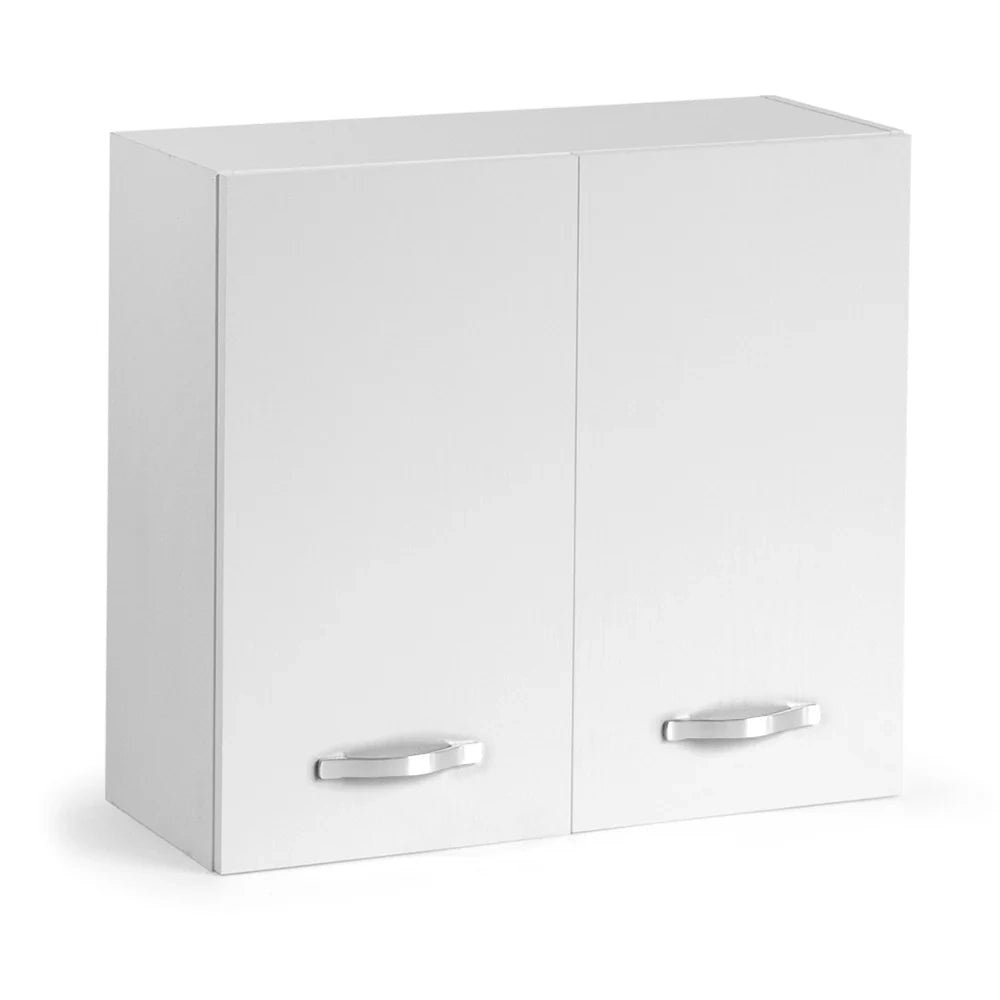 Pensile colapiatti per cucina componibile da 80 cm con due ante, realizzata in legno 100% MADE IN ITALY colore Bianco Frassino