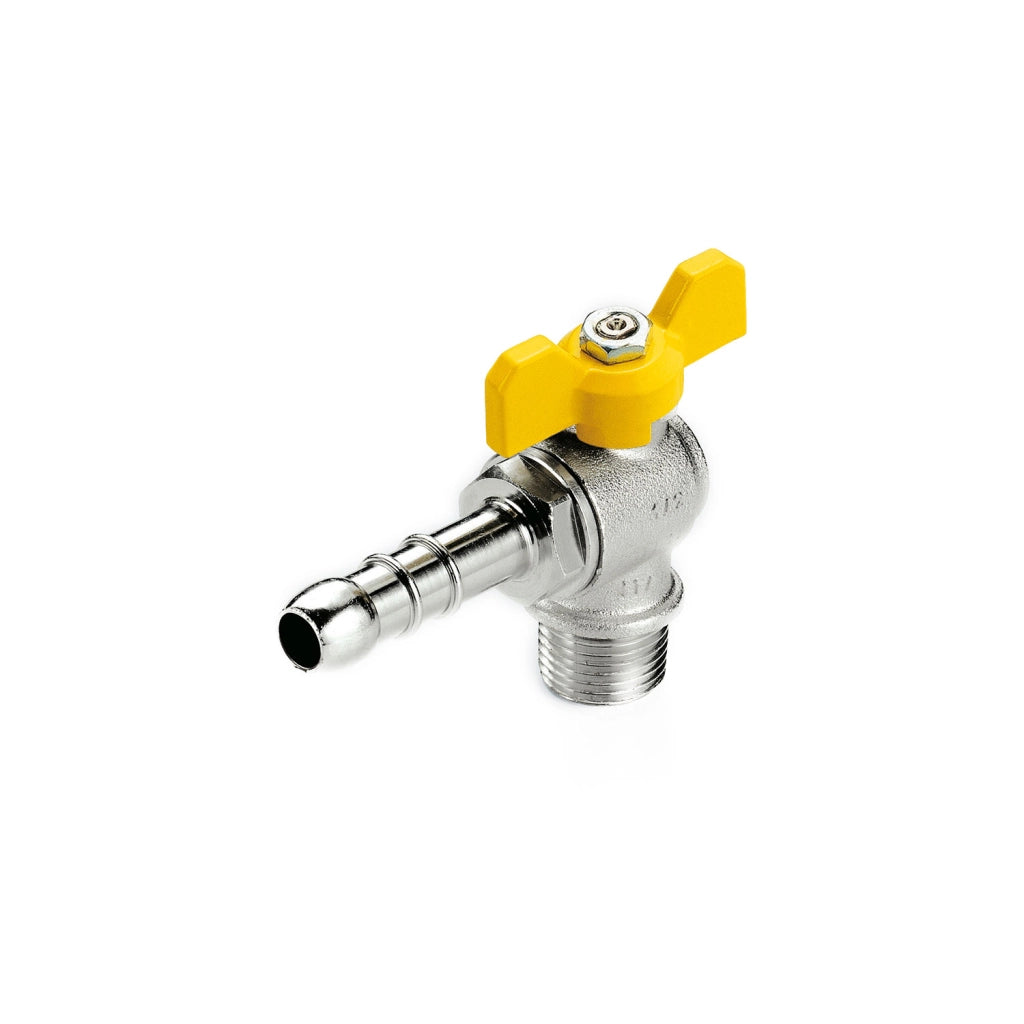 RUBINETTO A SQUADRA PER GAS MASCHIO/PORTAGOMMA 1/2 x Ø 9 mm - F.I.V.