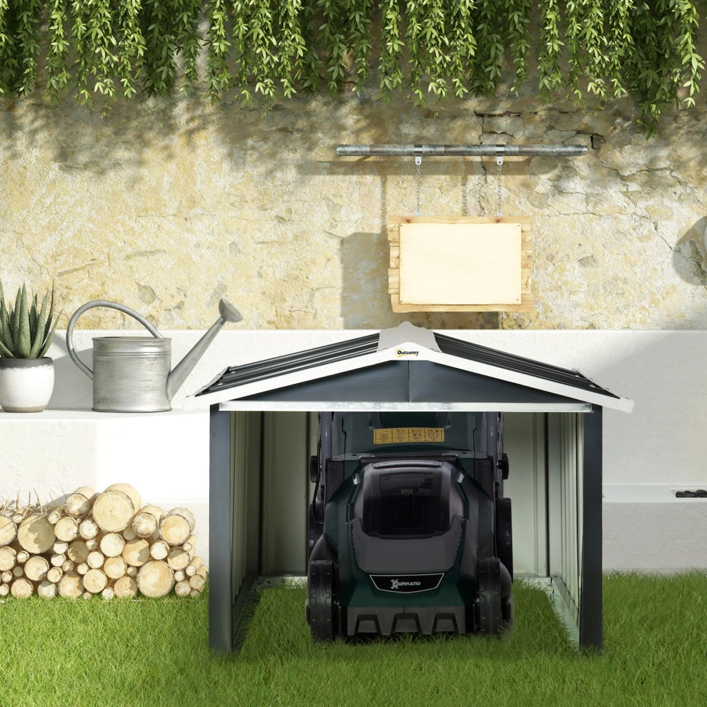 Garage per Robot Tagliaerba ¨C zephmum ¨C Acciaio Galvanizzato 87x103x66 cm Grigio