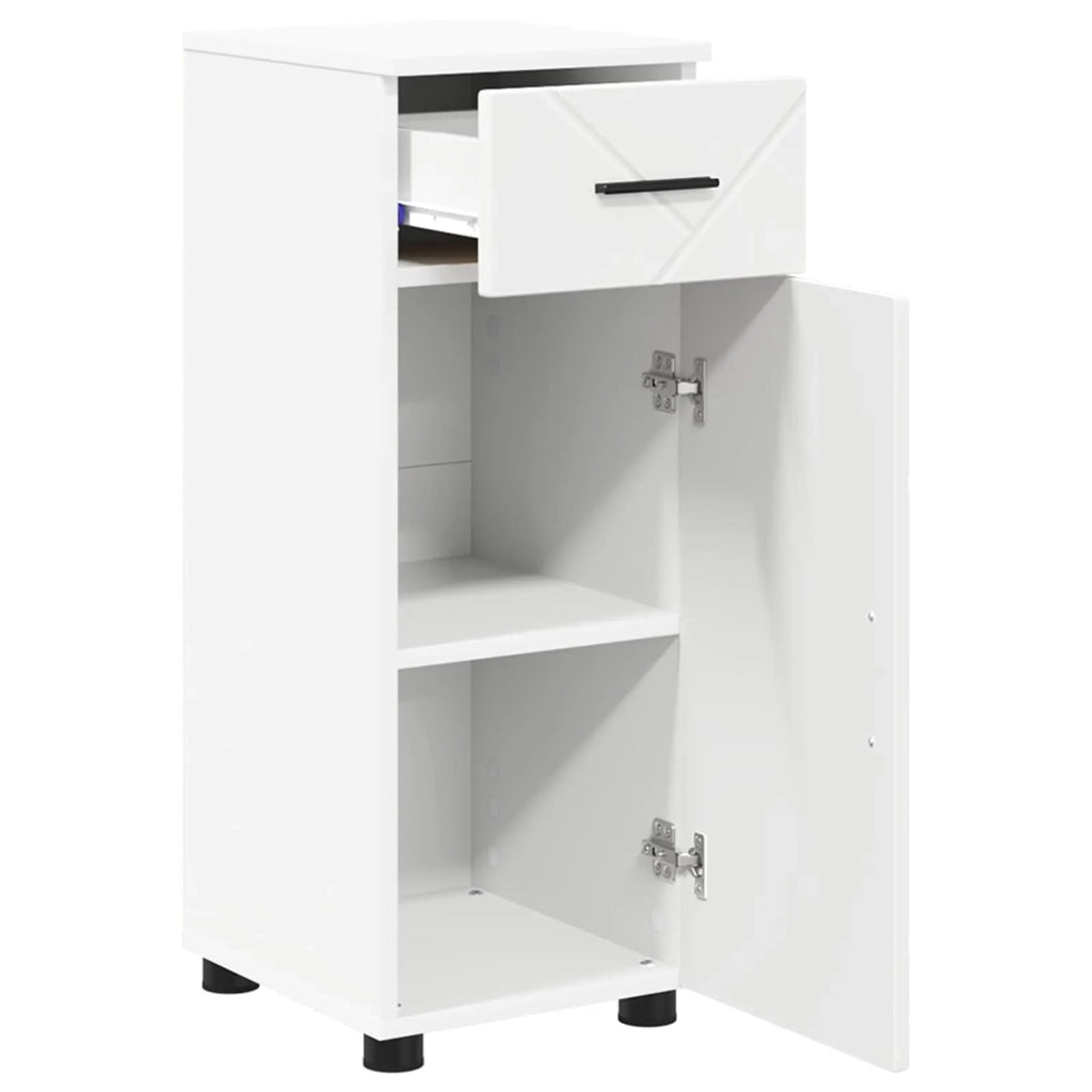 Mobile da Bagno con cassetto con porta Bianco 30 x 35 x 80 cm 883324