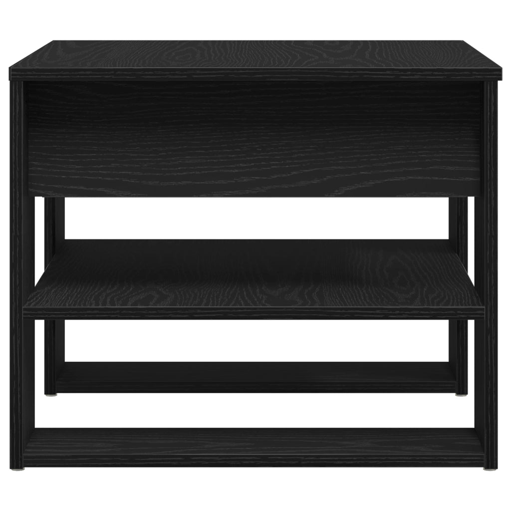 Tavolino da caffÃ¨ in rovere nero 55.5x55x45 cm realizzato in legno ingegnerizzato