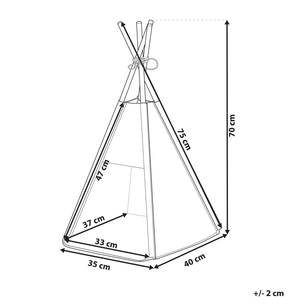 Cuccia a forma di Tenda in feltro grigio scuro 35 x 40 cm per cani e gatti con imbottitura