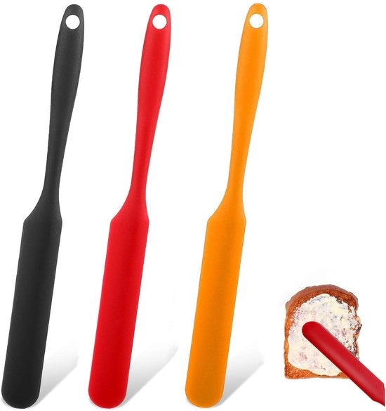 Set di Spatole in Silicone Resistenti al Calore per la Cucina - Design Ergonomico - 3 Pezzi - Materiale Silicone Sicuro