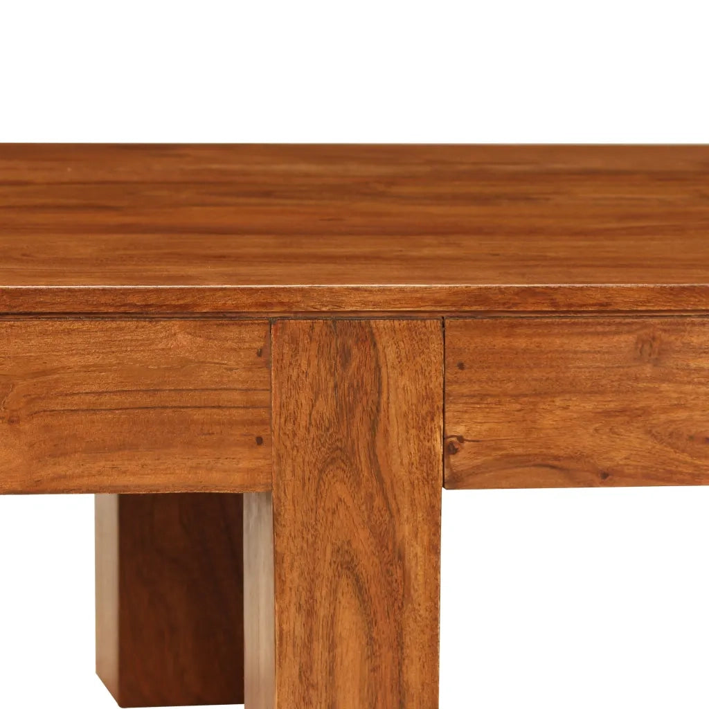 Tavolino da salotto | Tavolino da caff¨¨ | Tavolino da Soggiorno in Legno Acacia Finitura Ambra 110x55x35 cm