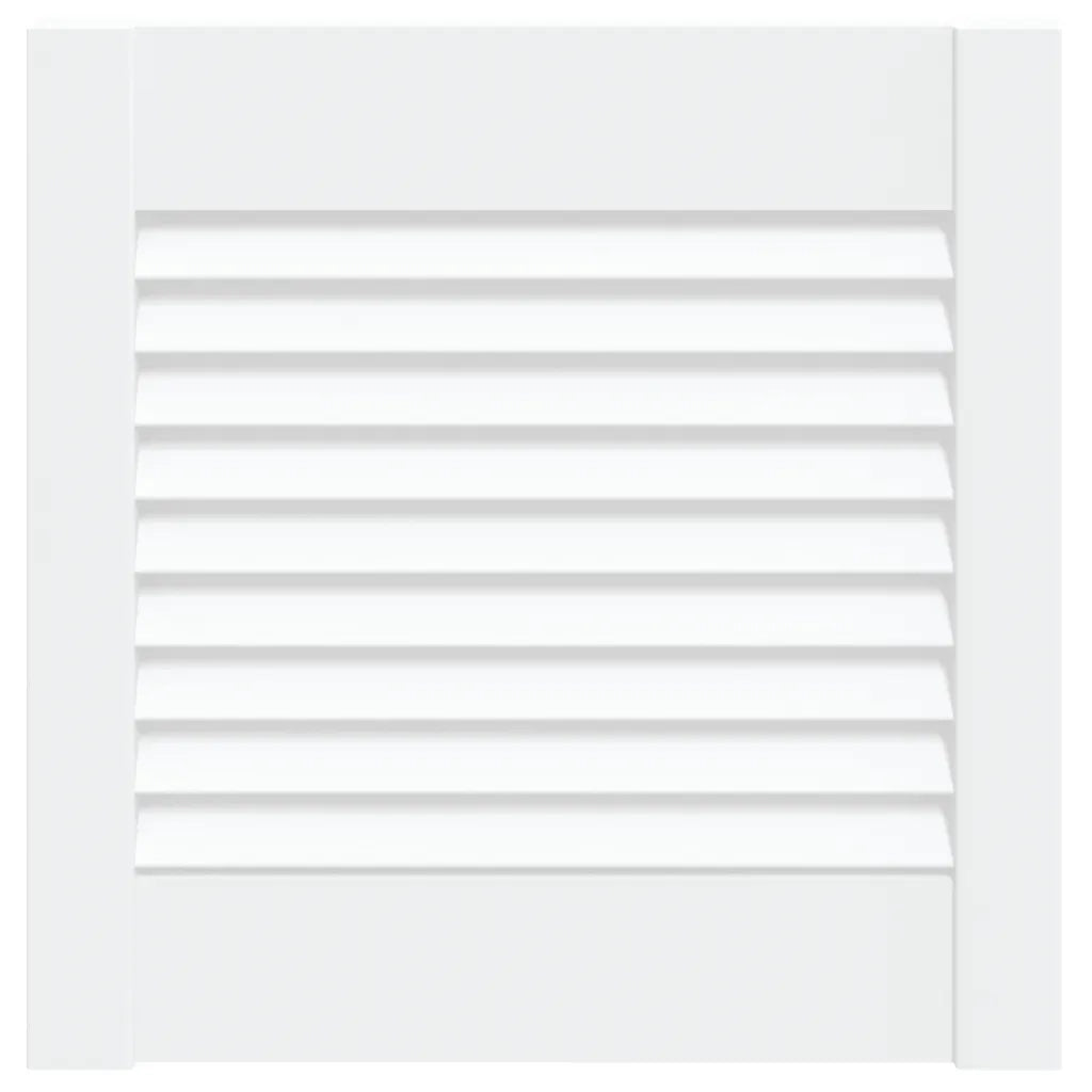 Anta con Design a Lamelle Bianca 39,5x39,4 cm in Legno di Pino 151142
