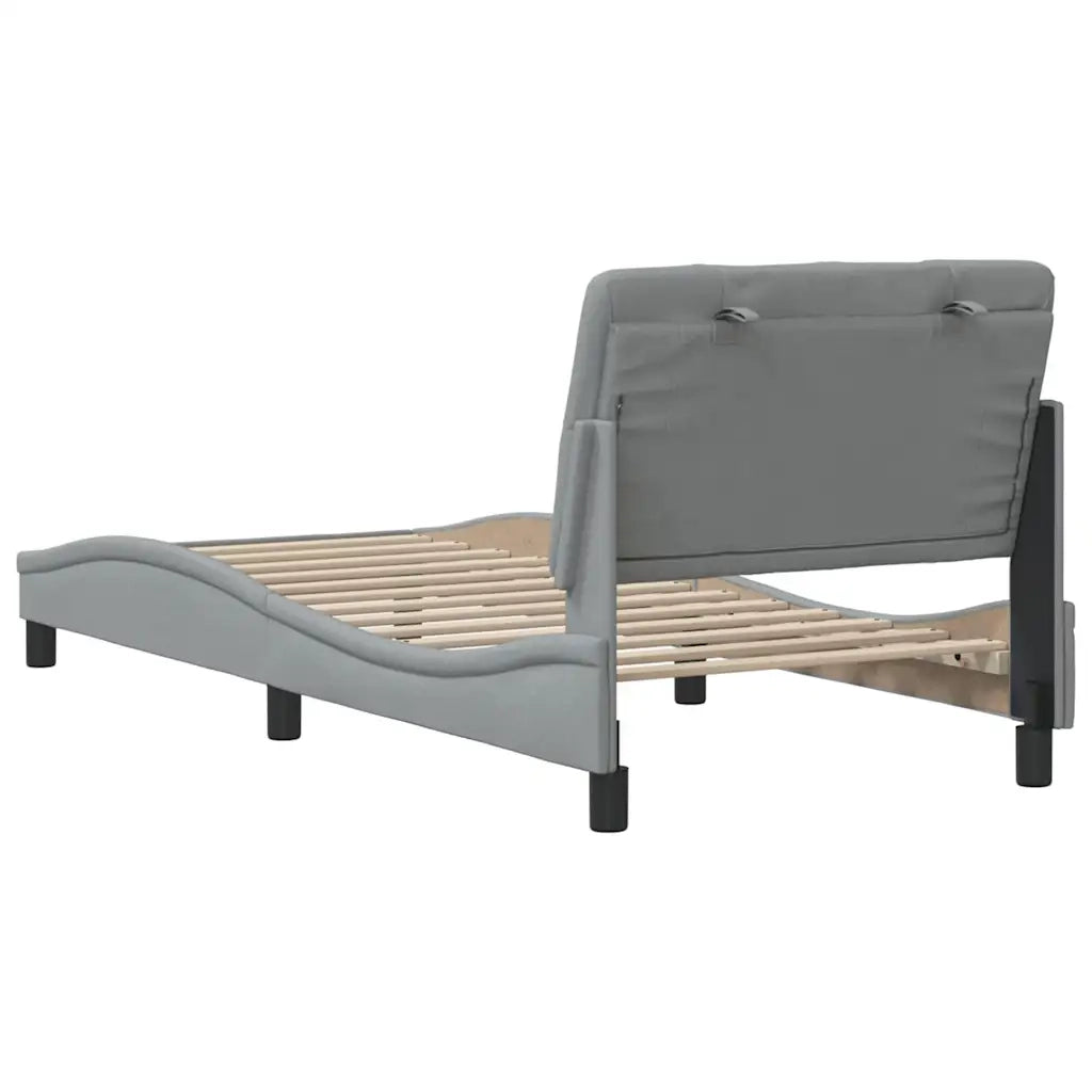 Giroletto senza Materasso Grigio Chiaro 80x200 cm Tessuto 3310559