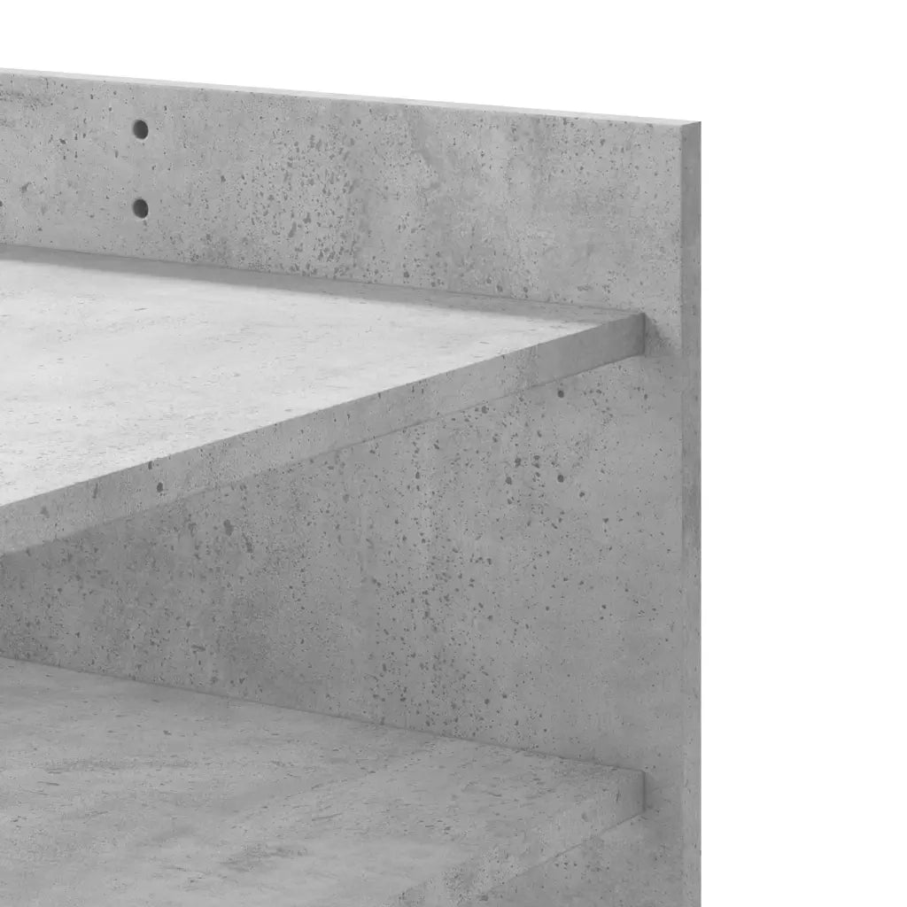 Tavolino Salotto Grigio Cemento 100x50x50 cm Legno Multistrato 848349