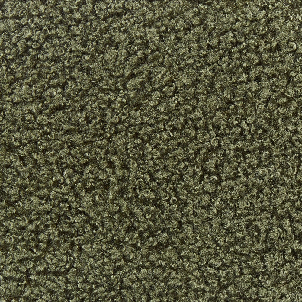 Set di 2 sgabelli da bar Verde Scuro Senza braccioli Gambe in acciaio nero Boucle Design moderno Sedute per la sala da pranzo