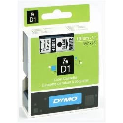 Nastro d1 19mmx7m nero/bianco - S0720830A