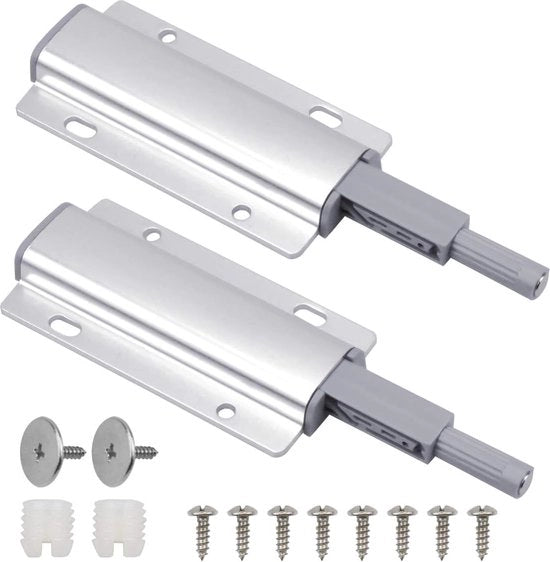 2 Pezzi di Chiusura Magnetica a Spinta per Aprire per Armadi e Cassetti