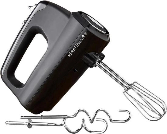 Mixer Manuale Elettrico - Frusta e Impastatrice - Nero Opaco 350 W