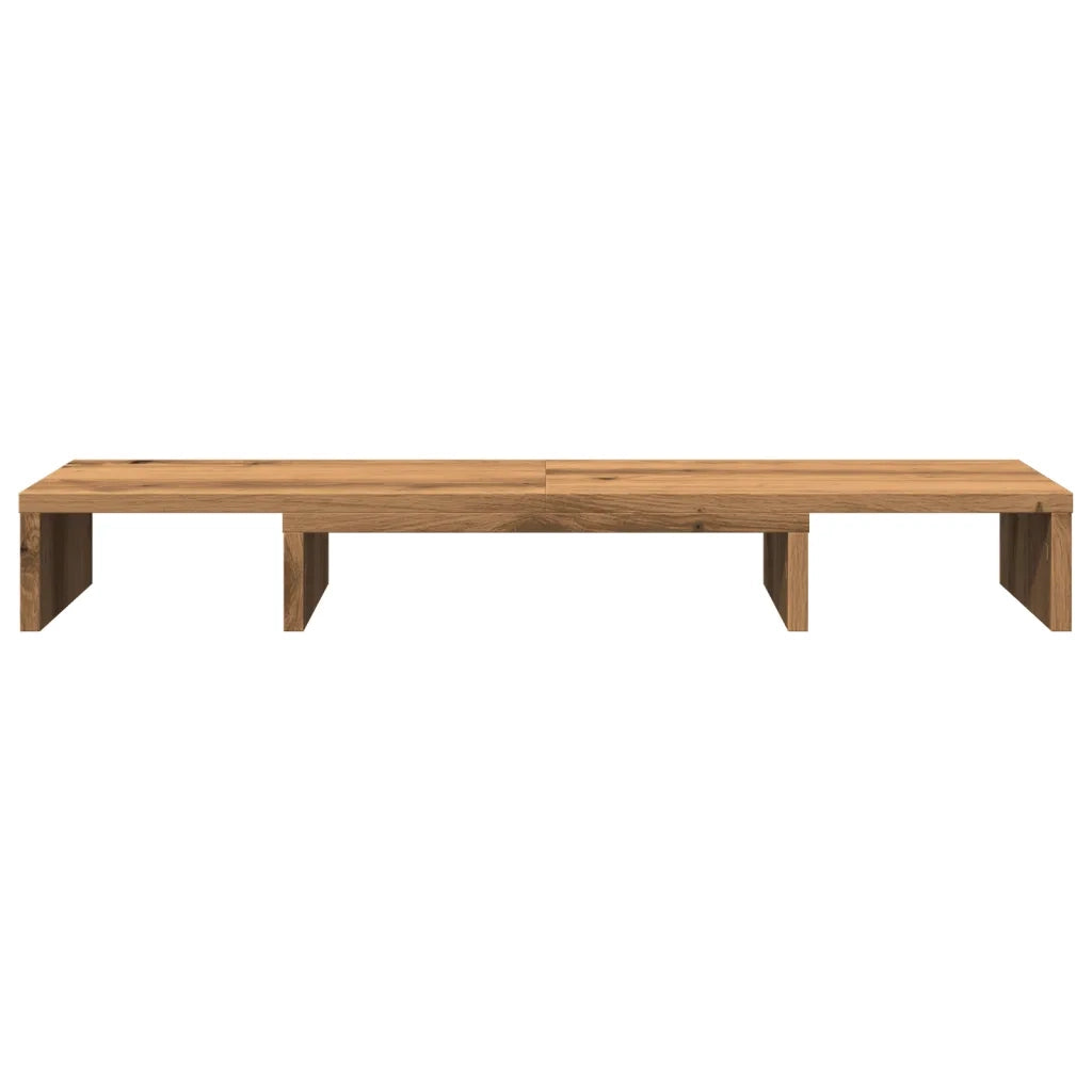 Supporto Monitor Regolabile Rovere 80x24x10,5 cm in Truciolato