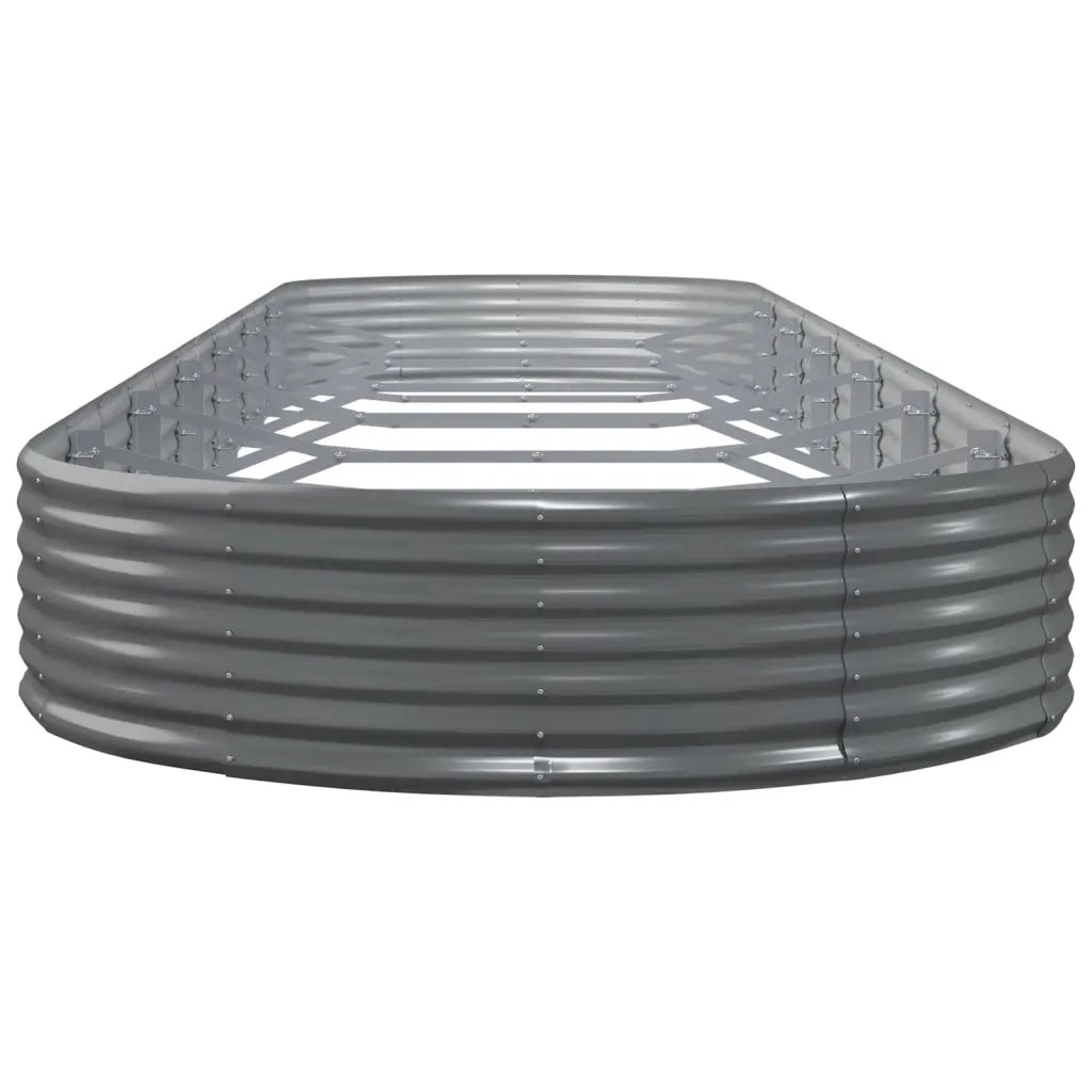 Vaso Giardino Acciaio Verniciato a Polvere 600x140x36 cm Grigio cod mxl 66632