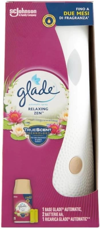 DEODORANTE PER AMBIENTE GLADE AUTOMATIC BASE CON RICARICA DA 269ML NEW RELAX