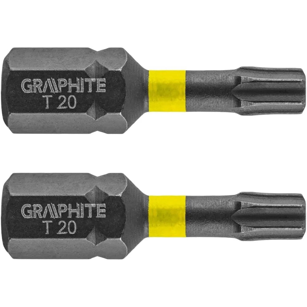 Topex 56h513 inserti ad impatto o tx20 x 25 mm, 2 pz ds