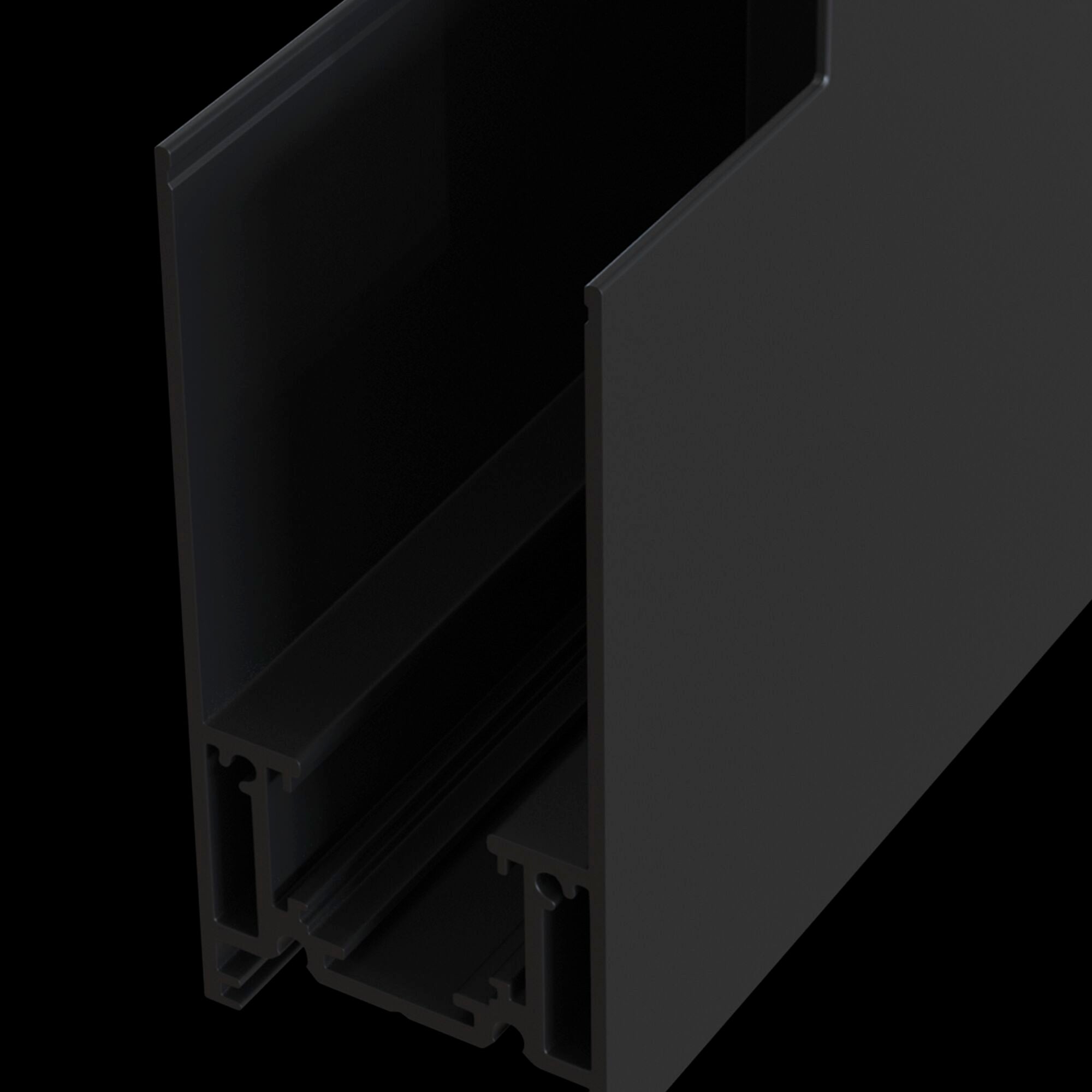 Connettore ad Angolo Esterno per Sistema Illuminazione a Binario  Nero