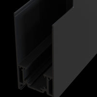 Connettore ad Angolo Esterno per Sistema Illuminazione a Binario  Nero