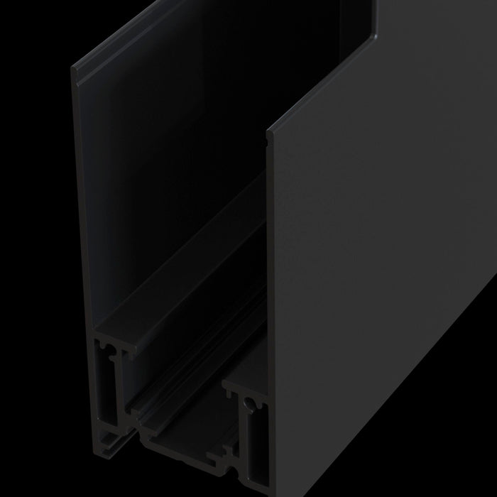 Connettore ad Angolo Esterno per Sistema Illuminazione a Binario  Nero