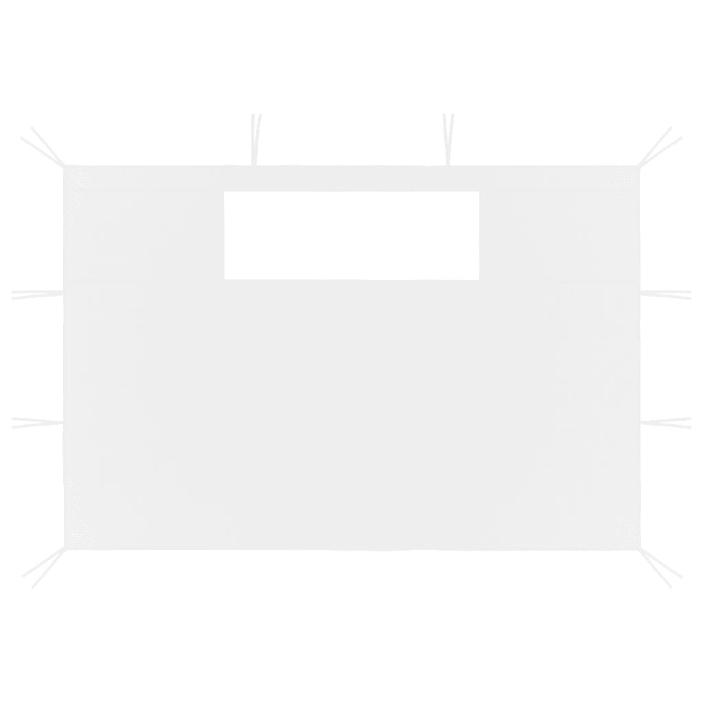 Pareti con Finestre per Gazebo 2 pz Bianche cod mxl 67635