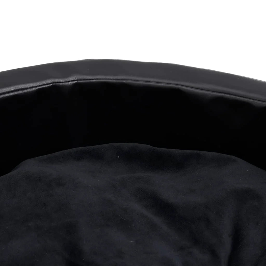 Cuccia per cani 90 x 79 x 20 cm Peluche e similpelle nera 02_0043219