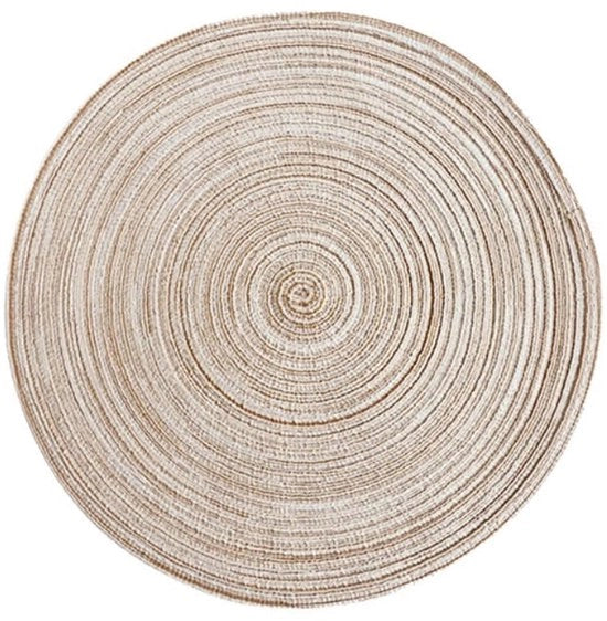 Sostegni stoici 6 con tessuto di cotone 11 cm - stile boho - antiscivolo e resistente al calore
