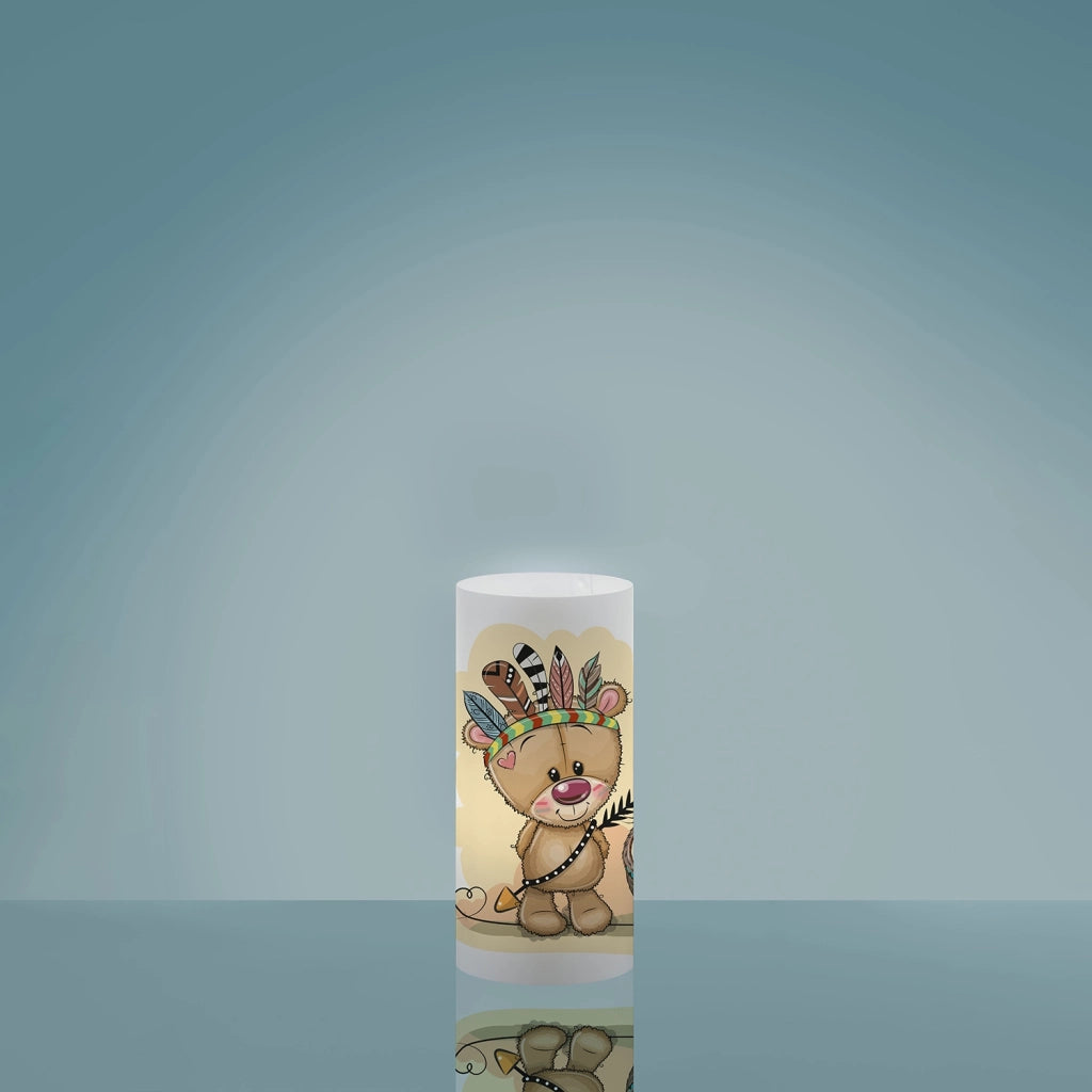 Lampada Da Scrivania Moderna Decokids Polilux ® Grafica Indiano 1 Luce E27