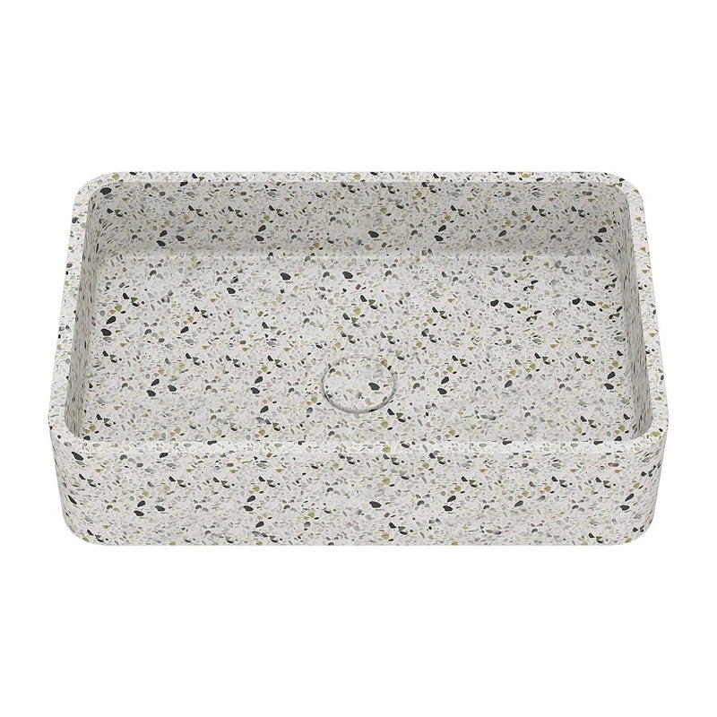 Lavabo da appoggio rettangolare 500x325x120 mm con piletta inclusa
