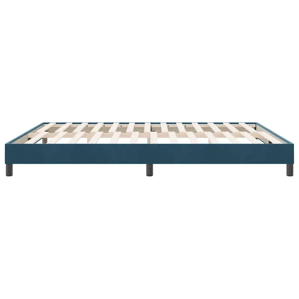 Giroletto senza Materasso Blu Scuro 180x210 cm in Velluto 4101371