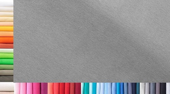Tessuto per maniche XXL al metro | Doppio: 75 cm largo | Singolo: 150 cm largo | Colore: 46 Mouse Gray | 0,75 m lungo | 96% cotone, 4% elastan | Jersey | 1buy3 | Prezzo base per metro quadrato: € 11,10
