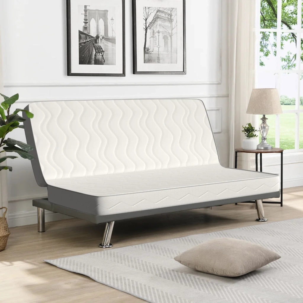 Materasso pieghevole 130x200, per Divano Letto Click Clack - con taglio centrale, versatile e compatto, Ortopedico.
