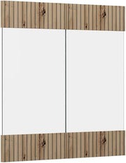 Frontale cucina R-Line, Rovere artigianale, 59.2 x 59 cm frontale del mobile per pensile con vetro, adatto per armadi da cucina R-Line per un montaggio semplice