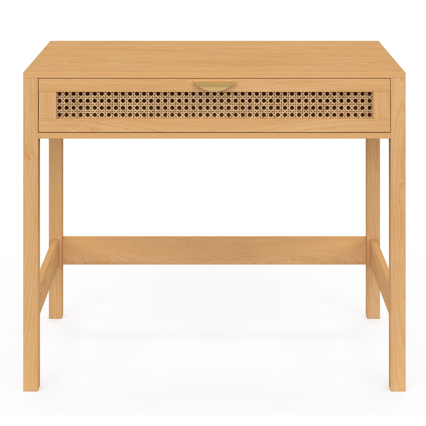 IDMarket - EDHEN Scrivania a 1 cassetto, legno e canna da zucchero