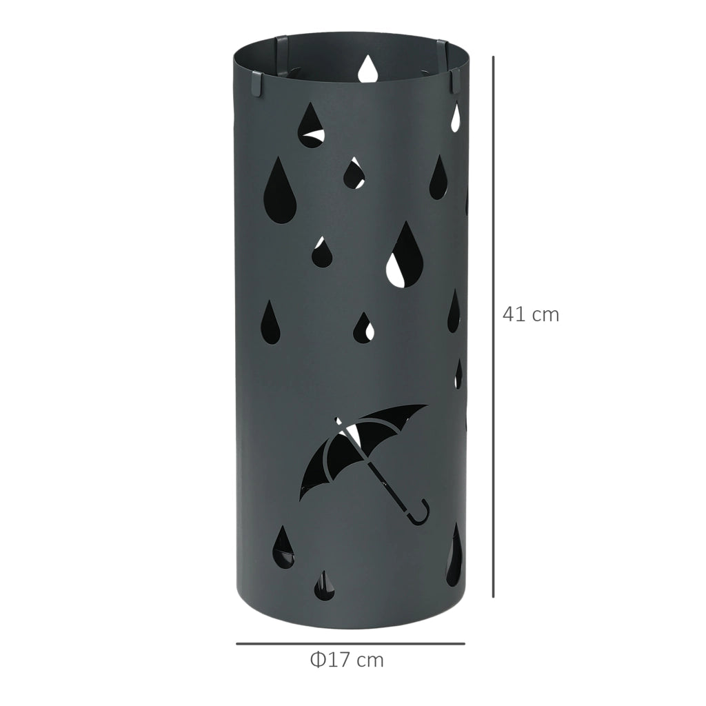 Portaombrelli ¨C zephmum ¨C Grigio Acciaio ?17x41 cm
