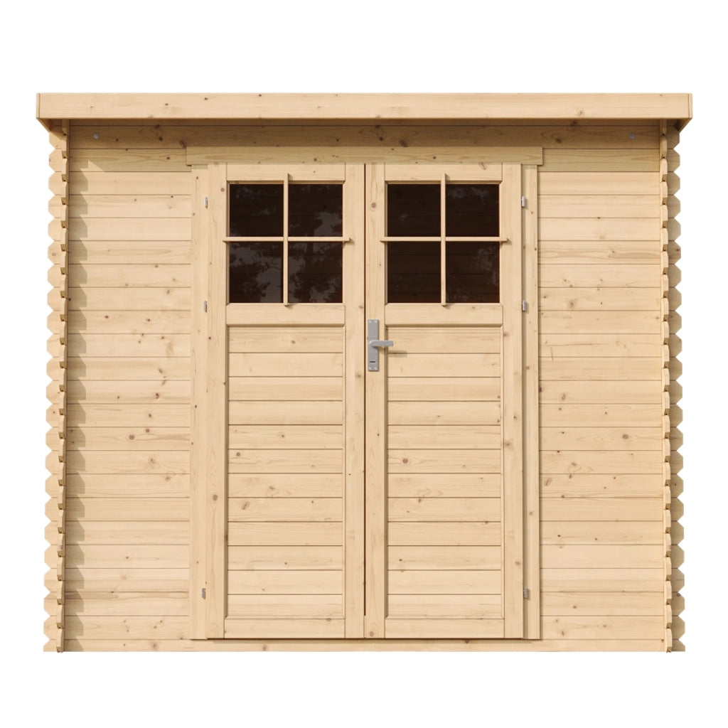 TIMBELA M310F Casetta da Giardino in Legno per esterni con porta con serratura di alta qualit?  - 239x144x200 cm/2.6m2