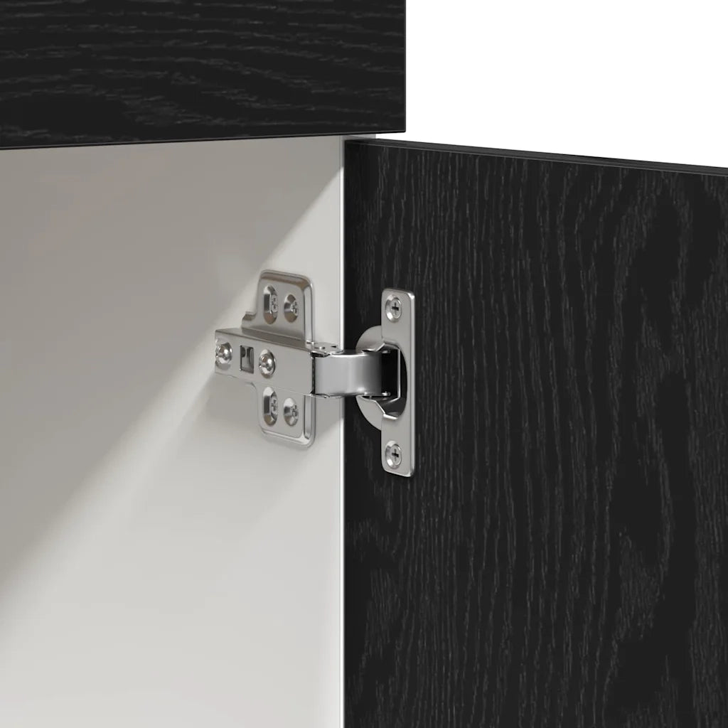 vidaXL Armadio Base con Cassetto Rovere nero 60 x 46 x 81.5 cm