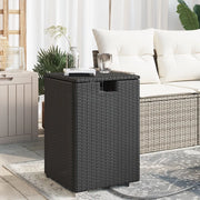 Tavolo Copri Serbatoio Propano Nero 40x40x60 cm in Polyrattancod mxl 112023