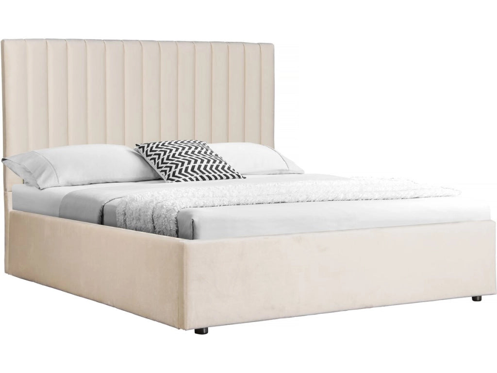 Letto "Mia" con cassettone - 160 x 200 cm - Beige