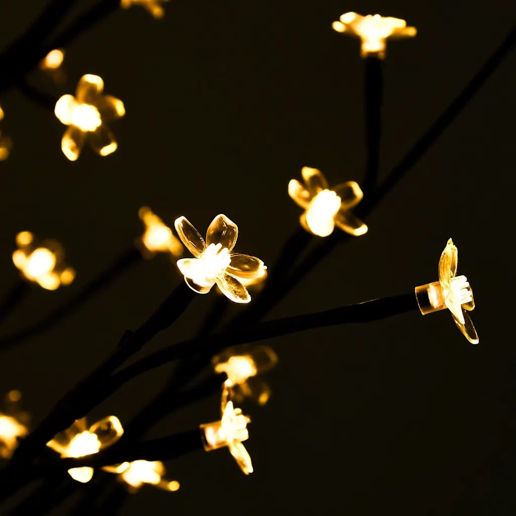 Albero di Ciliegio con 368 LED Bianco Caldo 300 cm 345134
