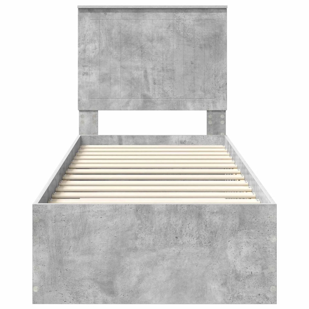 Struttura del letto Grigio Certo e Argento 70 x 190 cm 3411371