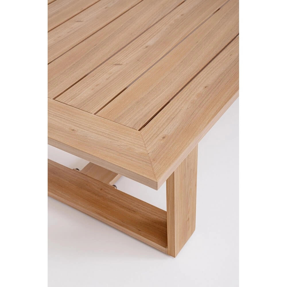 Set salotto 4 posti da esterno con cuscini in alluminio effetto legno - BALTIC