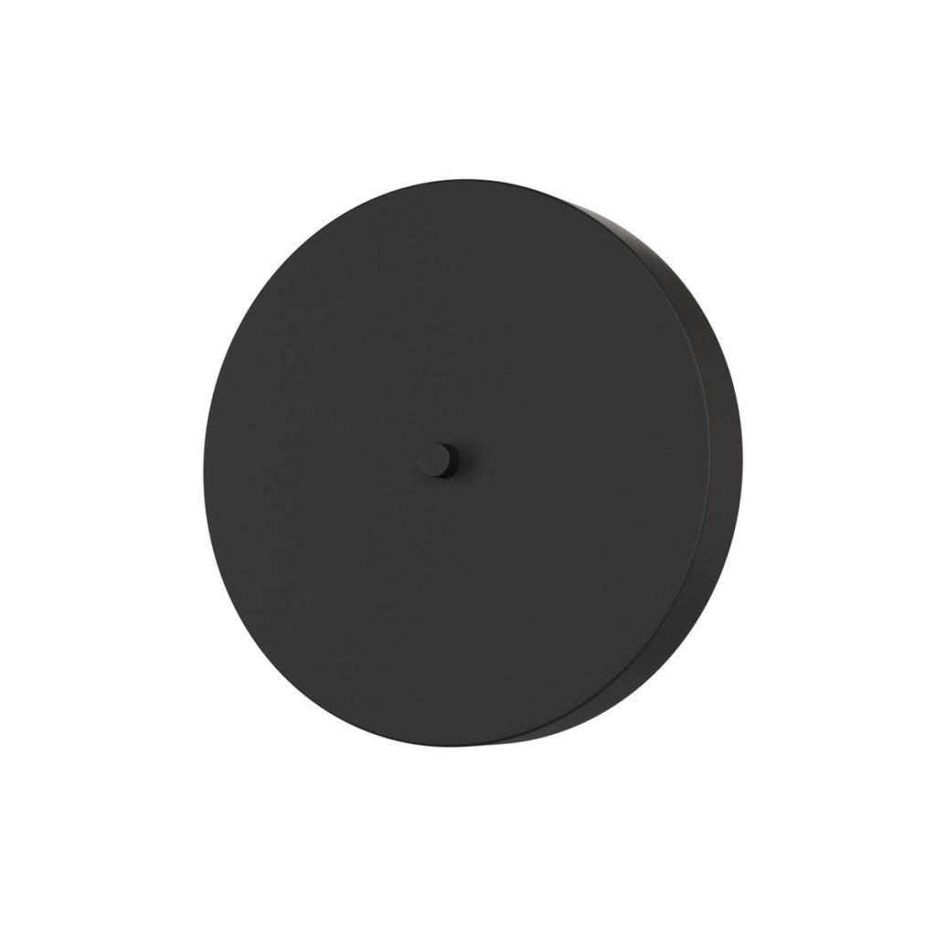 Lampada da parete Nemo in acciaio nero opaco