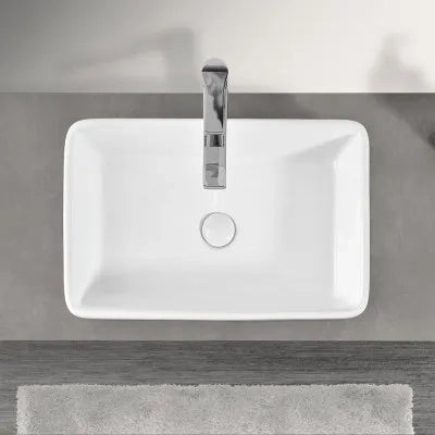 Mensolone effetto legno grigio cemento per lavabi da appoggio da 110 cm serie Master
