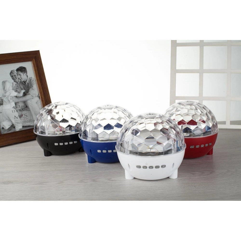 Trade Shop - Cassa Speaker Bluetooth Altoparlante Con Effetti Luce Discoteca Mp3 Tf Radio Dj -